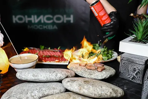 Меню №1163 — фуршет с анимационными станциями на 500 человек