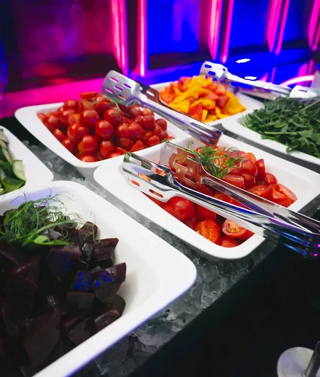 Кейтеринг меню №1201 в стиле Street Food. Фуршет с Анимационными станциями на 350 персон