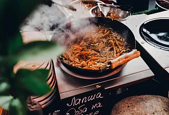 Фуршет с Анимационными станциями. Канапе и мини-закуски, анимационные станции холодных закусок, мини-салаты, анимационны...