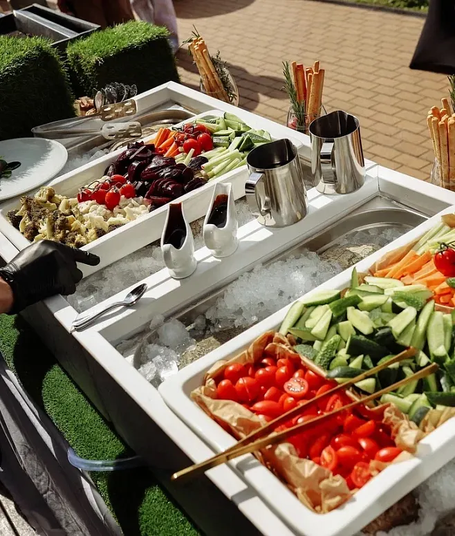 Кейтеринг меню №1193. Фуршет с Анимационными станциями в стиле BBQ на 350 персон — фото