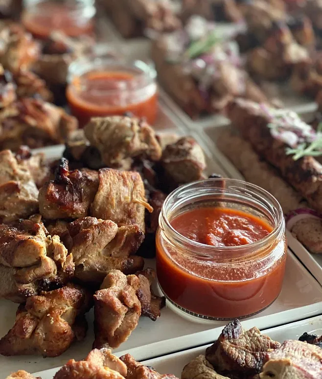 Кейтеринг меню №913 в стиле BBQ. Классический фуршет на 400 персон